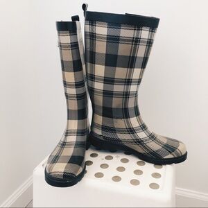Capelli Plaid Tall Rain Boots